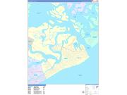 Atlantic City Wall Map Color Cast Style 2022